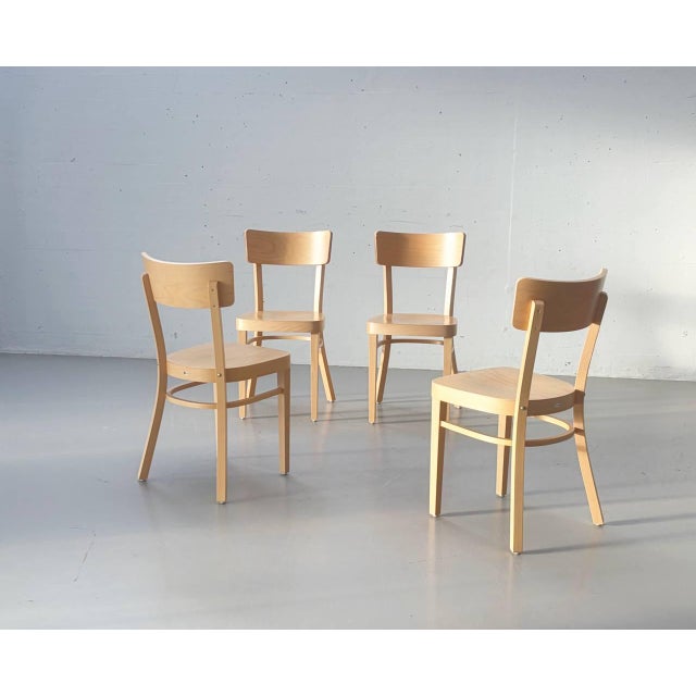 Side Chair in Beech by Ton For Sale - Image 9 of 15