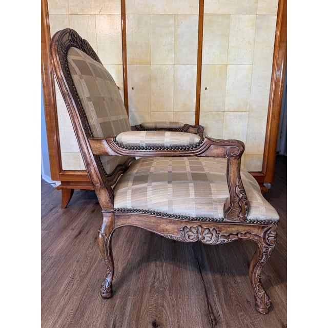 French Pair of Monarch Lounge Chairs by Kreiss Collection For Sale - Image 3 of 17