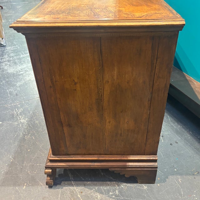 17th Century Antique Louis XIV Walnut Chest of Drawers with Boxwood Inlays, Lombardy, Late 17th Century, 1600s For Sale - Image 5 of 16