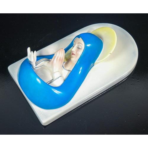 Ceramic Ceramic Holy Water Stoup by Pietro Spertini for Lenci For Sale - Image 7 of 18