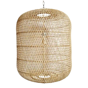 Raw Wicker Jug Pendant Light Large