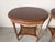 Brown Modern Neoclassical Louis XVI Style Oval Side Tables With Cane Shelves – A Pair For Sale - Image 8 of 15
