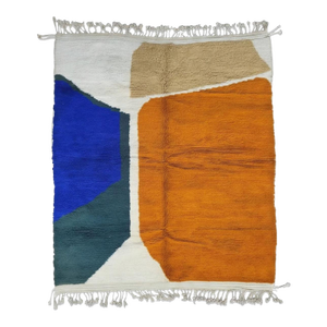 Color Block Moroccan Rug - 10.9 X 8.3 Ft