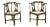 Antique Southern Design Chippendale Corner Chairs - a Pair For Sale