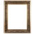 Large classic Russian frame of the third quarter of the 19th century made of wood and gilded and patinated stucco. with a...