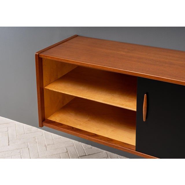 1960s Nils Jonsson Teak Wall Console For Sale - Image 10 of 16