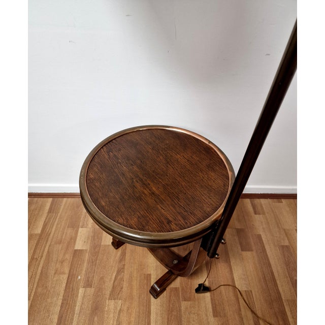 Art Deco Reading Table with Integrated Lamp, 1940s For Sale - Image 12 of 18