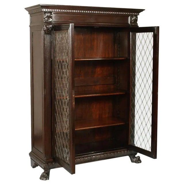 - Italian Renaissance Style bookcase - Produced by Michele Bonciani in Tuscany - Hand-carved with renaissance motifs -...