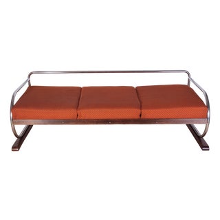 Bauhaus Chrome Sofa by Hynek Gottwald, 1940s For Sale