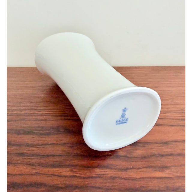 German Glazed Porcelain Vase from AK Kaiser, 1970s For Sale - Image 4 of 6