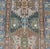 Antique Persian Hamadan Runner With Angular Medallion Design in Soft Blue, Green For Sale In Atlanta - Image 6 of 12