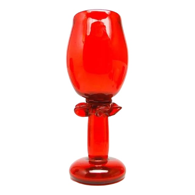 Chalice by J. Słuczan-Orkusz for Cracow Institute for Glassworks, Poland, 1970s For Sale