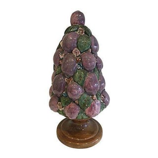 Vintage Italian Plum Topiary For Sale