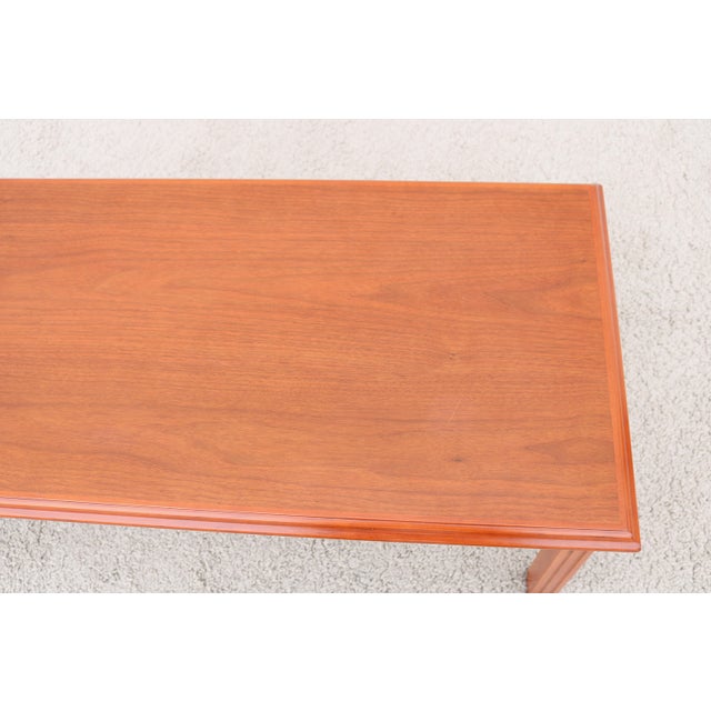 Traditional Classic Arnold Furniture Rectangle Walnut Occasional Coffee Table For Sale - Image 11 of 12