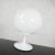 Design Line 1960s Mid Century Modern Table Lamp Stemlite by Bill Curry for Design Line With Opaque White Glass Ball Shade For Sale - Image 4 of 13