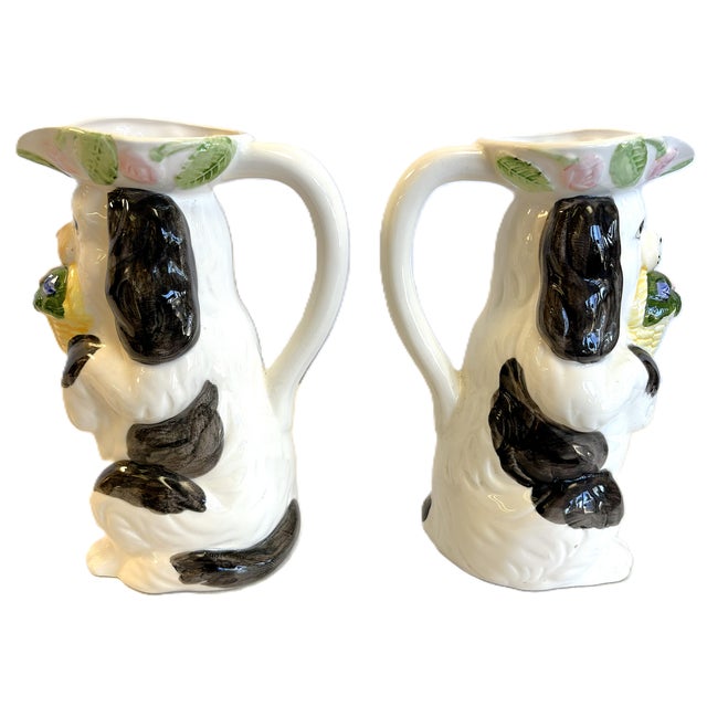 C1993 Haldon Group Ceramic Dog Pitcher For Sale - Image 16 of 18