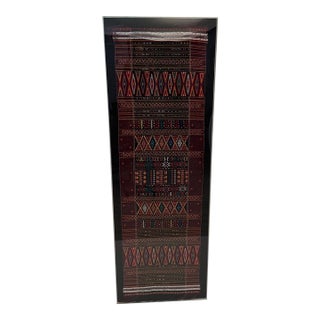 Monumental Framed in Lucite Antique Textile From Afganistan For Sale