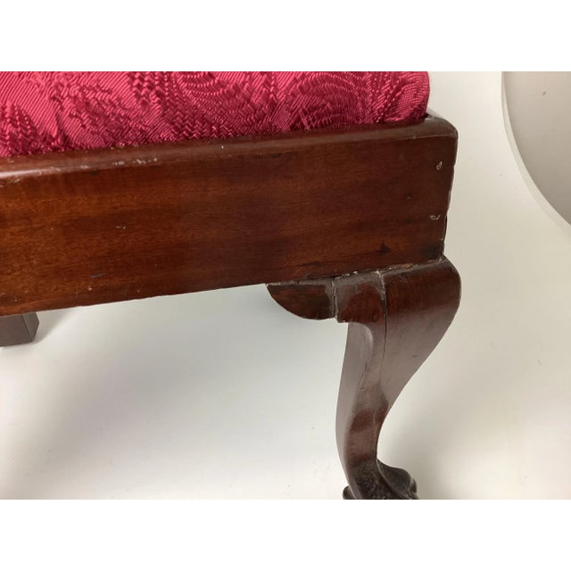Early 20th Century Chippendale Mahogany Childs Corner Chair With Claw & Ball Feet For Sale In New York - Image 6 of 11