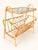 Vintage Scandinavian Rattan Side Table with Magazine Rack and Glass Top, 1960s For Sale - Image 10 of 10
