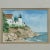 American Vintage Coastal Watercolor Bass Harbor Maine Lighthouse Painting - Signed “Sabaka” For Sale - Image 3 of 10
