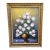 Elegant French-Style Floral Wall Art – Romantic Rose Bouquet in an Ornate Gilded Frame For Sale
