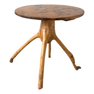 Brutalist Folk Art Table, 1950s For Sale