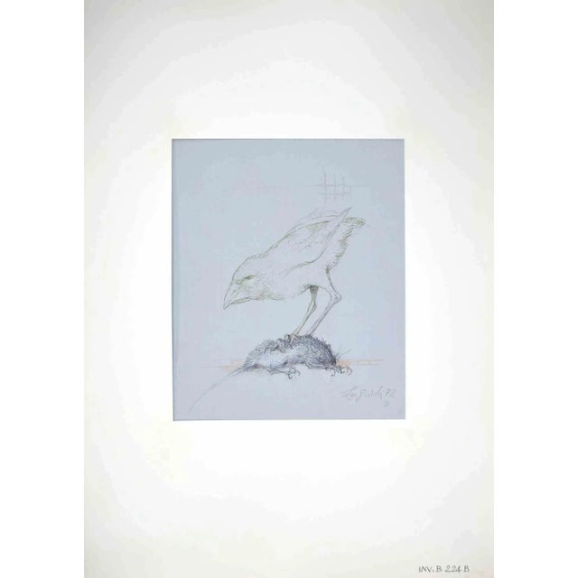 Bird is an original drawing in ink realized by Leo Guida in 1972. Good condition. Hand-signed. Leo Guida (1992 - 2017)....