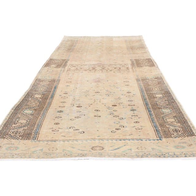 Contemporary Mid 20th Century Vintage Persian Malayer Rug -03'04 X 10'06 For Sale - Image 3 of 9