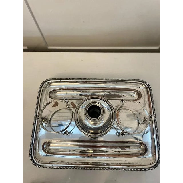 Antique George III Sheffield Plated Desk Set by Daniel Holy of Sheffield, 1804, Set of 2 For Sale - Image 3 of 7