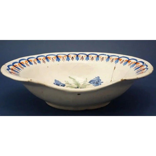 Antique Ceramic Barber Bowl Plate, 1600s For Sale - Image 9 of 16