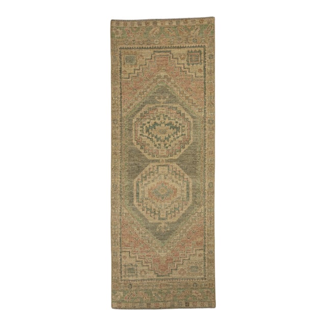 Turkish Oushak Rug 2'9" x 7'6" #20235 For Sale