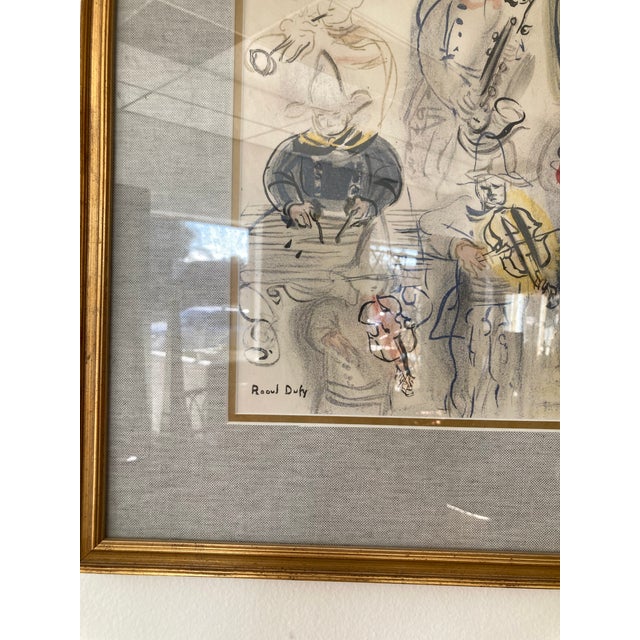 1950s Raoul Dufy Hand Colored Illustration Pochoir From the Estate of Cz Guest For Sale - Image 5 of 12