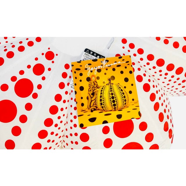Yayoi Kusama Red & White Pumpkin (plush): Kusama soft pumpkin featuring the famed Kusama polka dot patterns. Sure to...