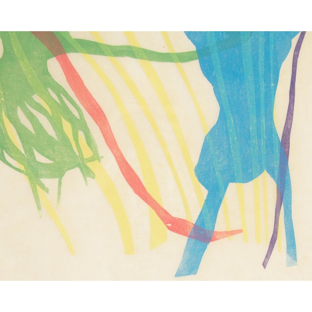 Contemporary “Falling Forms” Abstract Relief Print by Walter Sorge For Sale - Image 3 of 8
