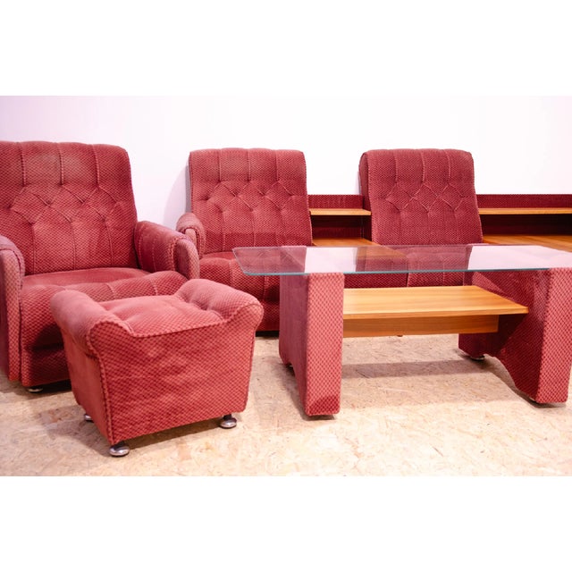Vintage Living Room Set, Czechoslovakia, 1980s, Set of 5 For Sale - Image 18 of 18