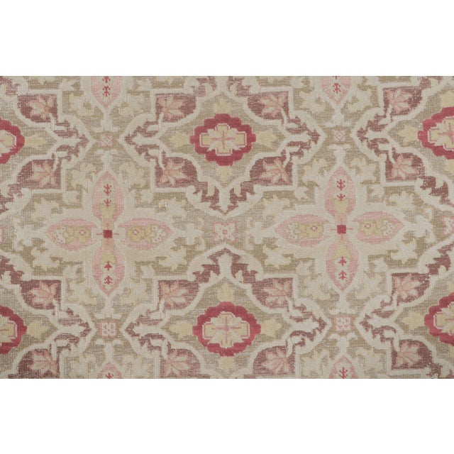 Traditional Vintage Bessarabian Kilim Rug in Beige With Floral Patterns - Rug & Kilim For Sale - Image 3 of 7