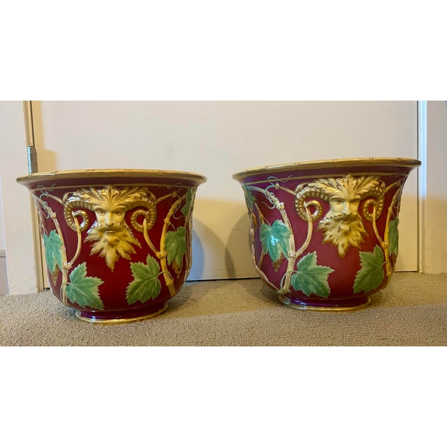1980s Vintage Neoclassical Planters, a Pair For Sale - Image 5 of 11