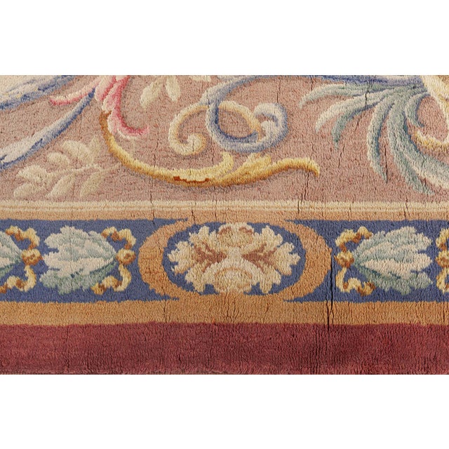 Antique French Savonnerie Rug For Sale - Image 4 of 6