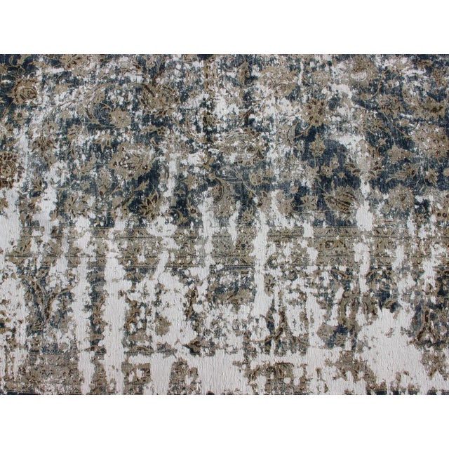 Early 20th Century Antique Persian Rug With Abstract Modern Design For Sale - Image 9 of 12