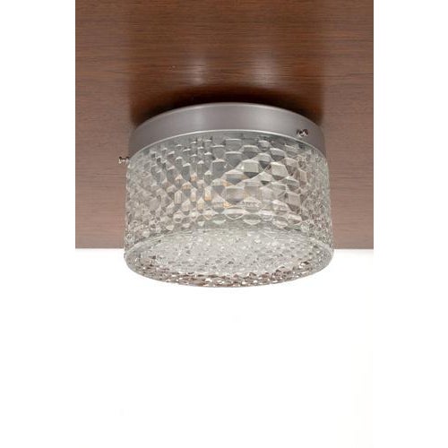 Vintage Ceiling Lamp in Geometric Glass For Sale - Image 14 of 14
