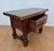 Brown Spanish Carved Wood Side Table with Geometric Decoration and Spiral Legs, 1930 For Sale - Image 8 of 15