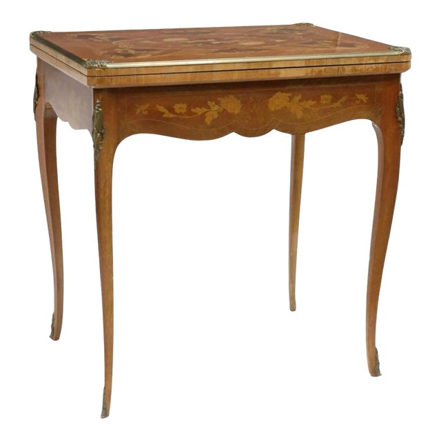 Signed French Louis XV Style Games Table For Sale