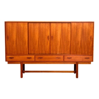 Danish Highboard in Teak by Clauson & Son for Silkeborg, 1950 For Sale