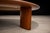1970s Round Coffee Table in Solid Hardwood & Black Leather, Brazilian Modern, 1970s For Sale - Image 5 of 11