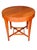 English Late 20th Century Baker Furniture Milling Road Federal Regency Cherry Toned Round Side Table | Vintage Occasional Tea Table For Sale - Image 3 of 14