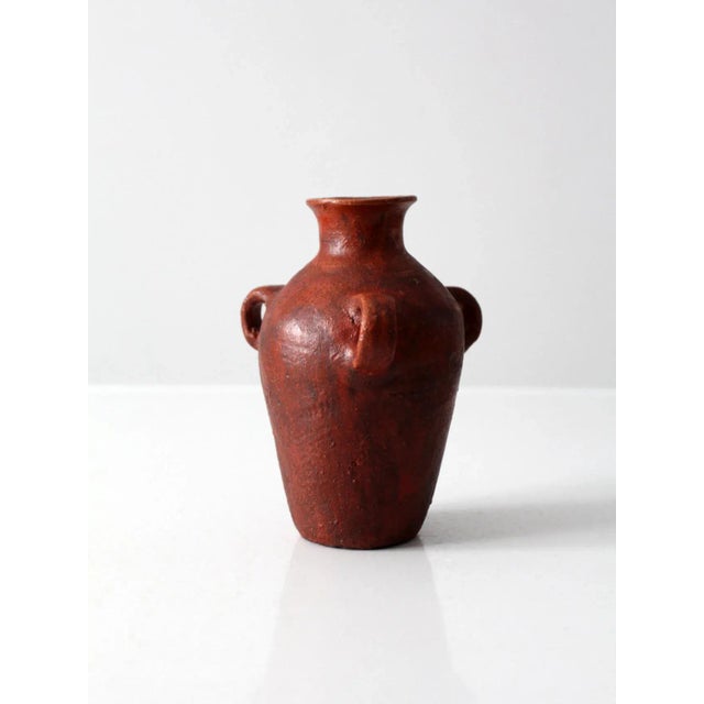 Vintage Vase With Three Handles For Sale - Image 12 of 12