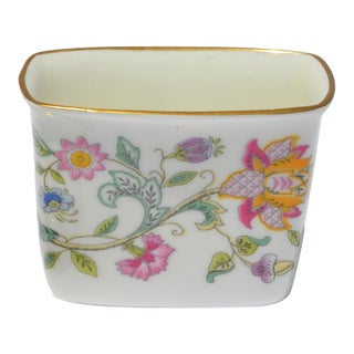 Late 20th Century Minton Haddon Hall Cigarette Holder Fine Bone China 24k Gold For Sale