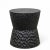 Contemporary Hand Chiseled Black Accent or Side Table For Sale - Image 3 of 6