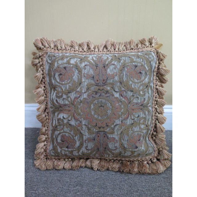 Tapestry Designer Fringe Pillow Chairish