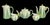 Rare Shelley "Apple Green Star" 63 Piece China Tea Service — England, C. 1925–45 For Sale In San Francisco - Image 6 of 12
